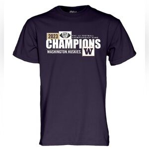 Washington Huskies 2023 Pac-12 Football Conference Champions Locker Room T-Shirt